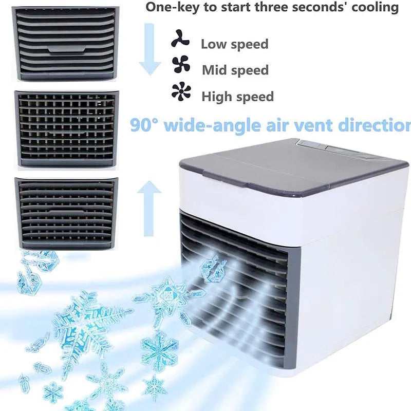 Air Conditioner Fan New Usb Mini Air Conditioner Portable and Mobile Humidifying Water Cooled Electric Fan for Home Desktop